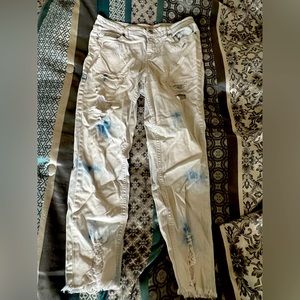 Girls Washed Ripped Skinny Jeans